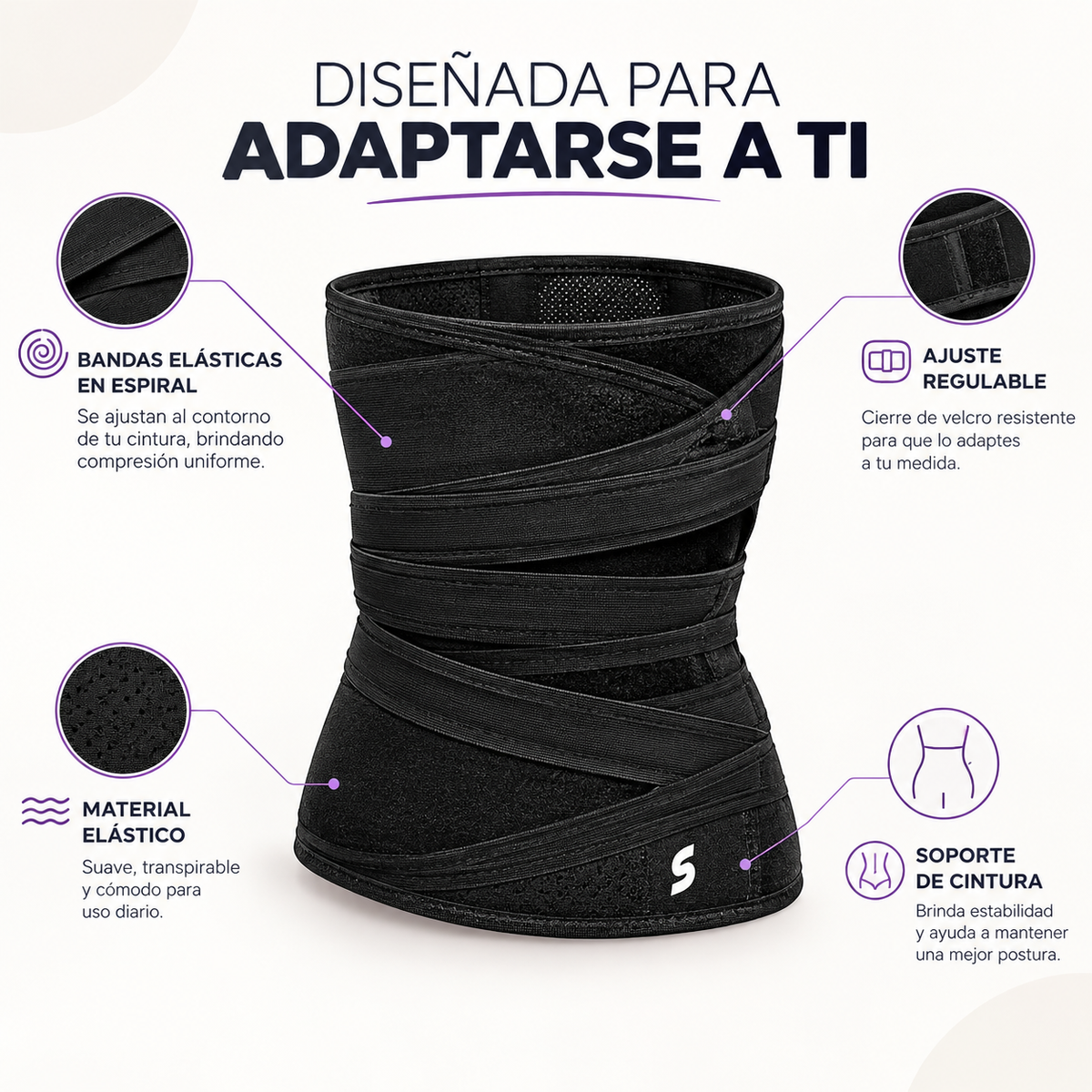 Cinturilla Espiral Elastico