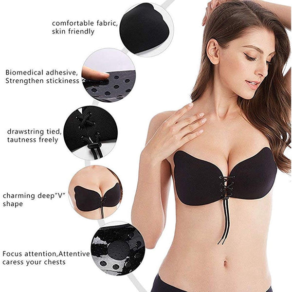 Sujetador Senos Adhesivo Lavable PROMO 2X1 + 4 Regalos gratis