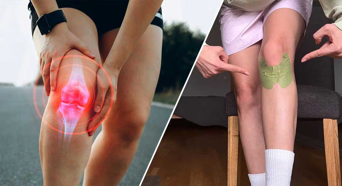 Parche de rodilla para artritis o bursitis