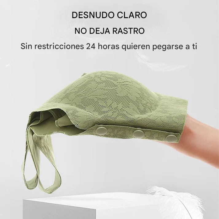 Sujetador ligero para mujer, cierre frontal, sin aro de acero.