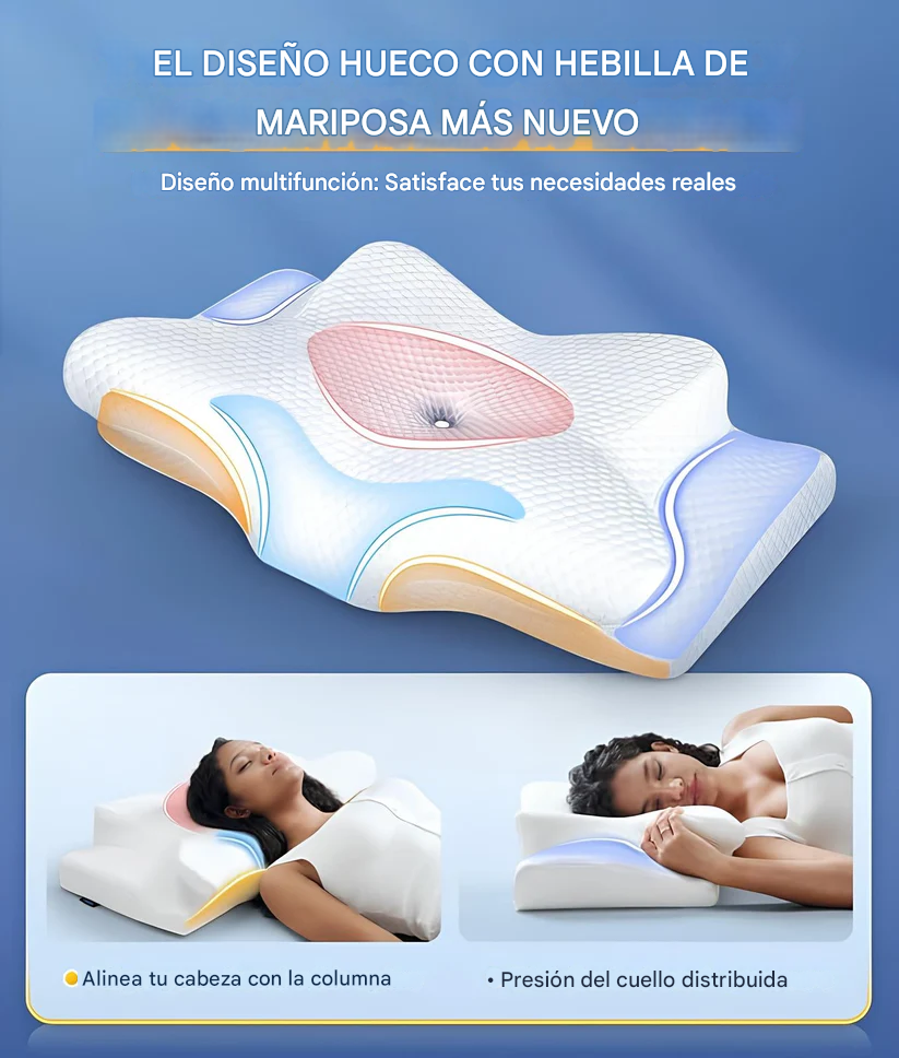 🌙 Almohada Viscoelástica Ortopédica CozyRest® – El descanso que tu cuello merece