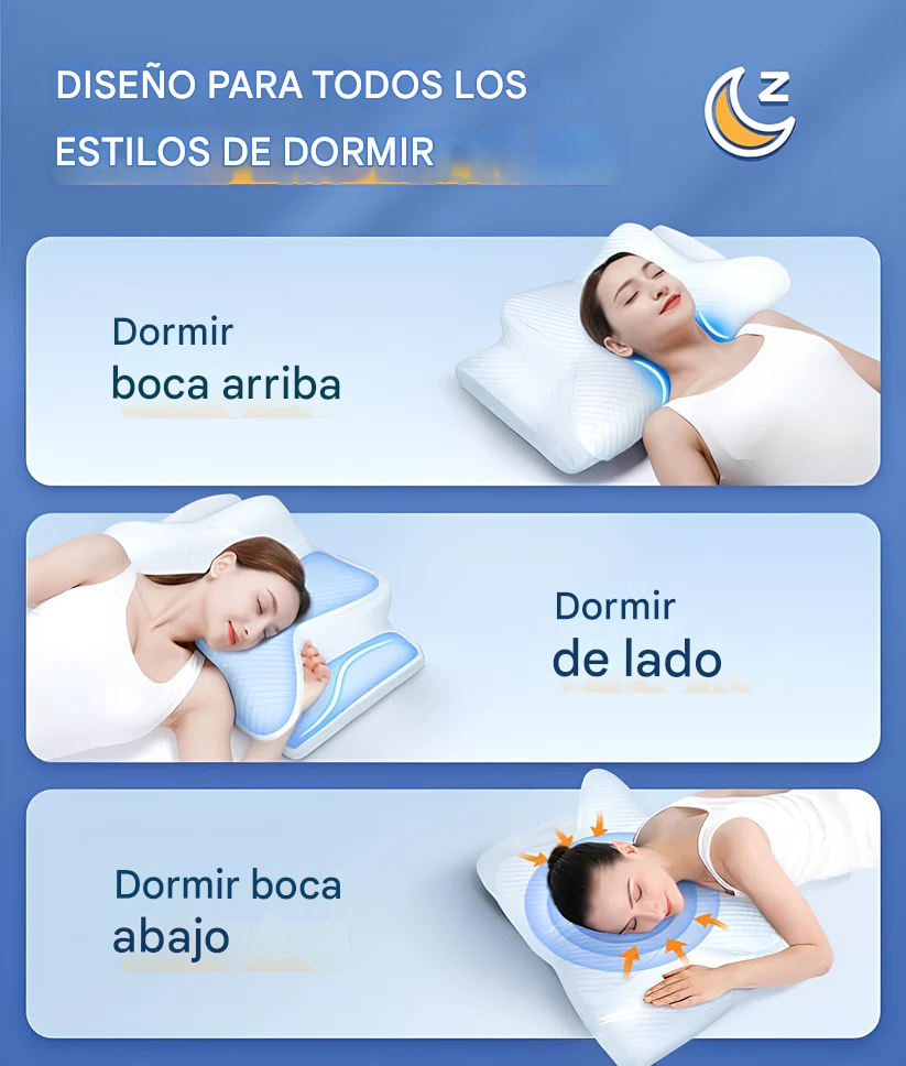 🌙 Almohada Viscoelástica Ortopédica CozyRest® – El descanso que tu cuello merece