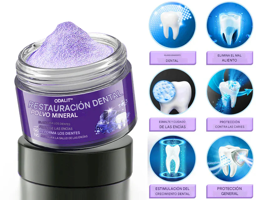 Polvo mineral para la restauración de dientes ODALIT™🦷
