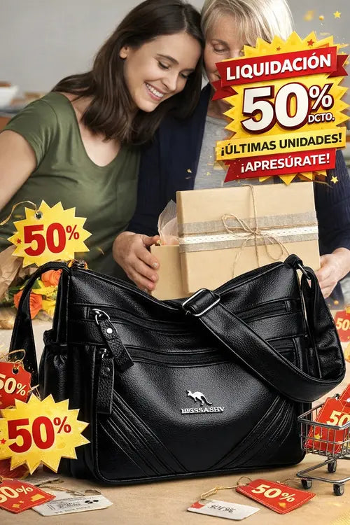 Bolso Italiano Bandolera Importado De Piel De Alta Gama + 📦 Empaque de lujo