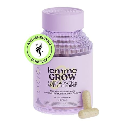 Cápsulas Lemme Grow para el crecimiento del cabello y para combatir la caída, 60 unidades.