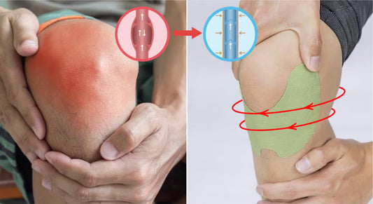 Parche de rodilla para artritis o bursitis