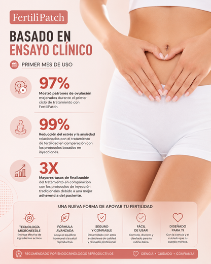 Sistema de mejora de la fertilidad con microagujas Oveallgo® FertiliPatch