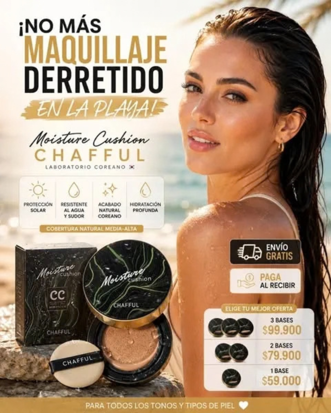 Base Maquillaje CC Cushion Chafful
