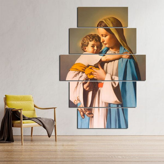 🌹 María Auxiliadora: Un Cuadro con Bendición para tu Hogar 🕊️
