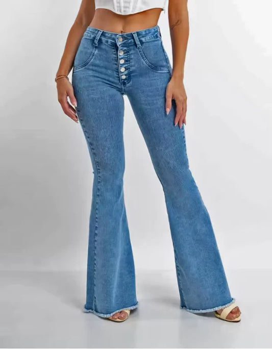Total Jean Acampanado Tiro Alto