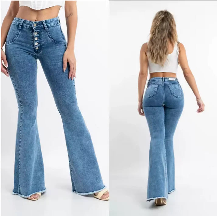 Total Jean Acampanado Tiro Alto