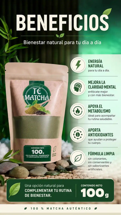 Te Matcha Puro Organico Natural 100g