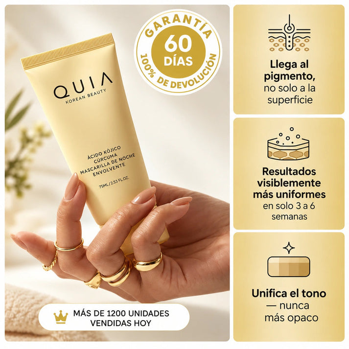 Mascarilla Nocturna De Cúrcuma Y Ácido Kójico De Quia