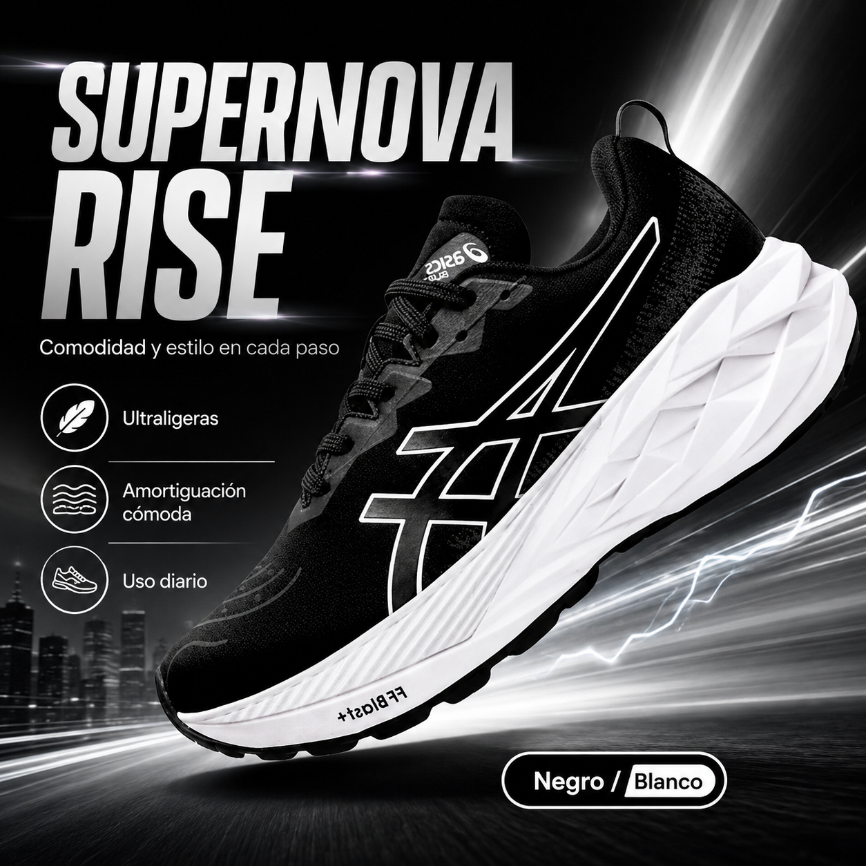 Zapatillas ASICS Supernova Rise - ORTOPEDICOS