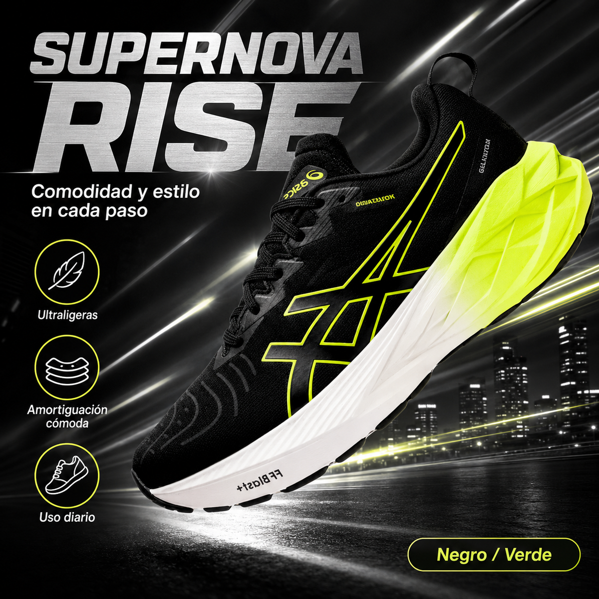 Zapatillas ASICS Supernova Rise - ORTOPEDICOS