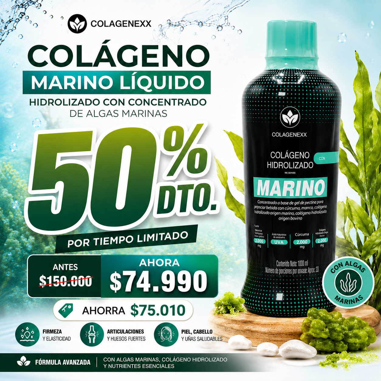COLAGENO HIDROLIZADO MARINO (1000mL)