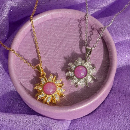 🌞 Collar de Sol Giratorio de Rapunzel