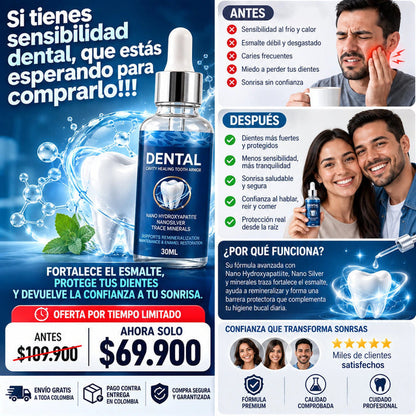 Serum Reparador Dental Avanzado 30 Ml - Adiós A La Sensibilidad