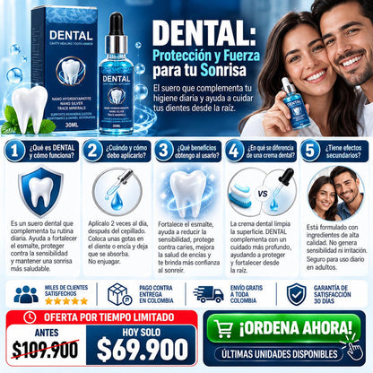 Serum Reparador Dental Avanzado 30 Ml - Adiós A La Sensibilidad