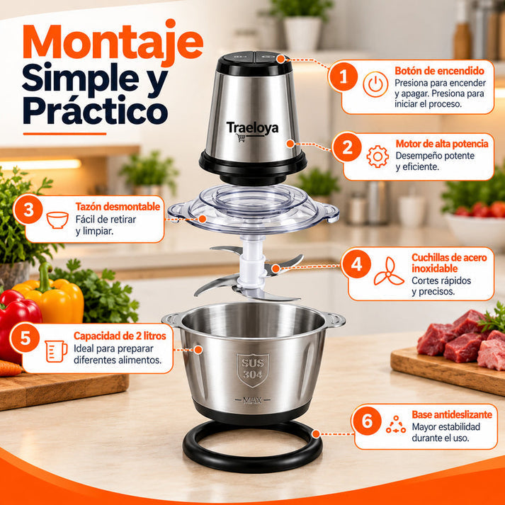 Procesadora De Alimentos ( 2 Litros 250W )