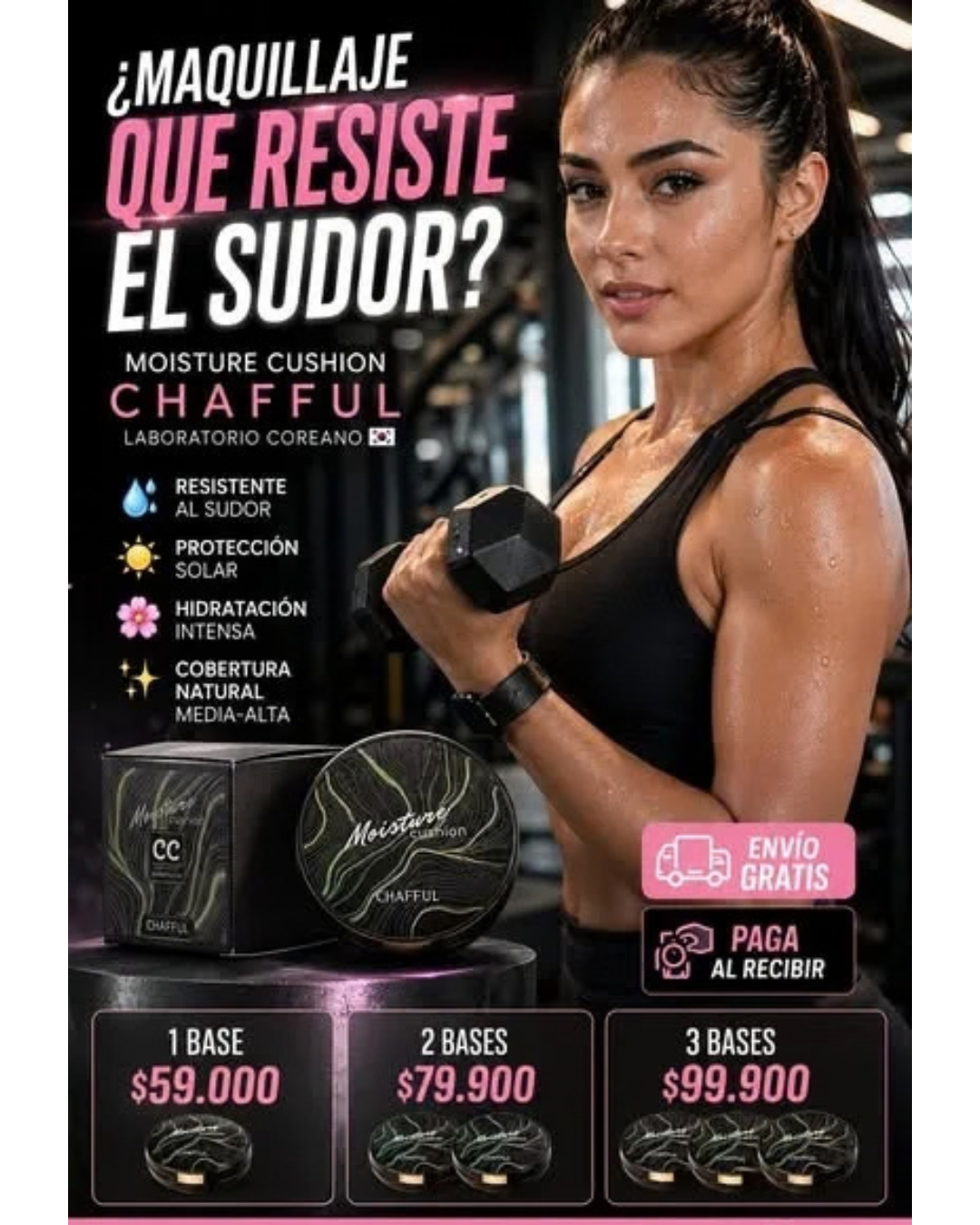 Base Maquillaje CC Cushion Chafful