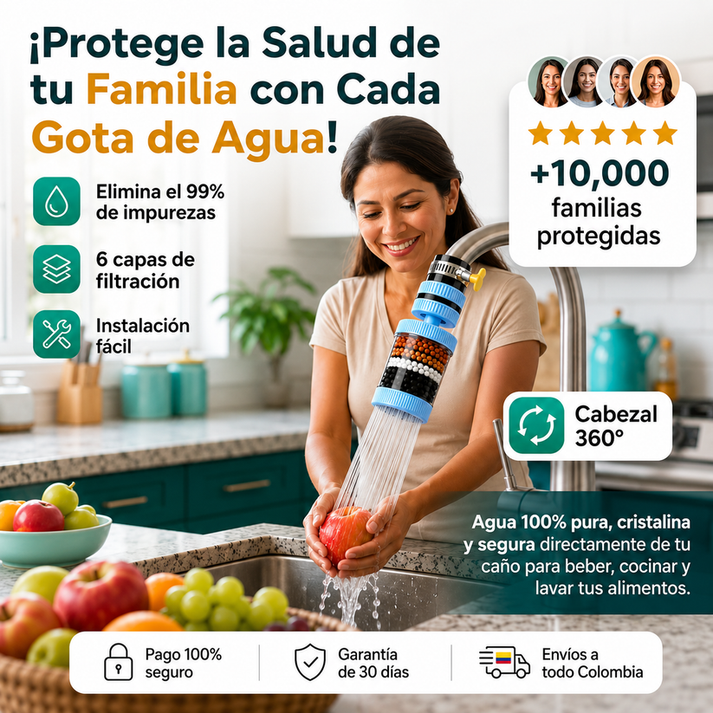 🔥PROMO 2x1  🤑 Filtro Purificador De Agua Para Grifo Premium