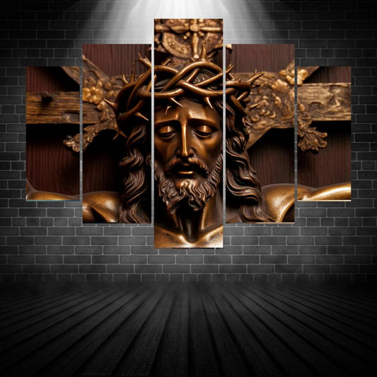 🖼️ El Rostro del Perdón: Imagen Sagrada de Cristo Crucificado