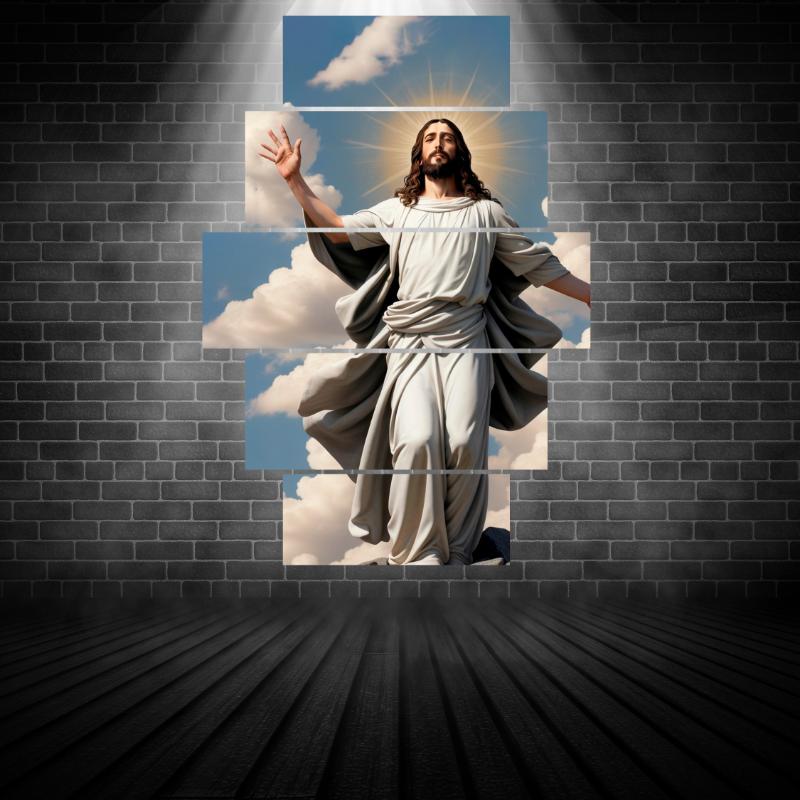 Cristo Resucitado: Luz y Bendición en Tu Pared 🖼️