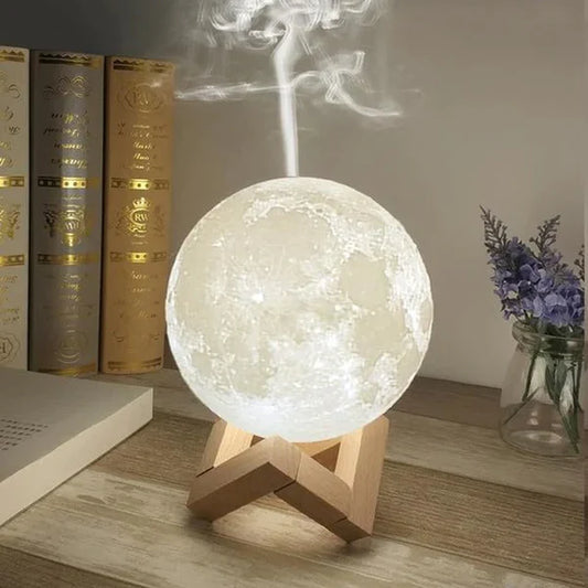 2 en 1 DIFUSOR Y LAMPARA LUNA