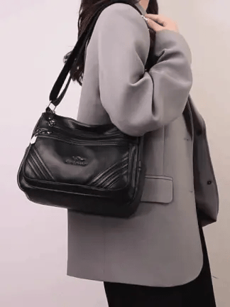 Bolso Italiano Bandolera Importado De Piel De Alta Gama + 📦 Empaque de lujo