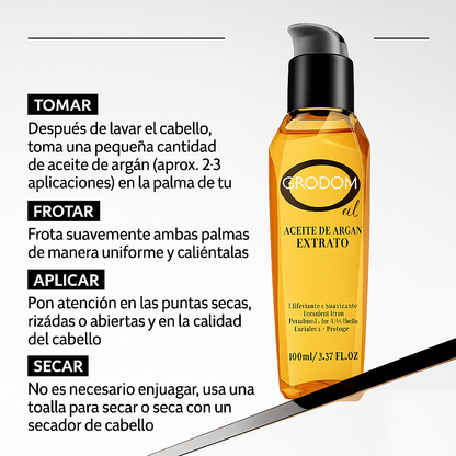 GRODOM Aceite Capilar de Argán y Coco