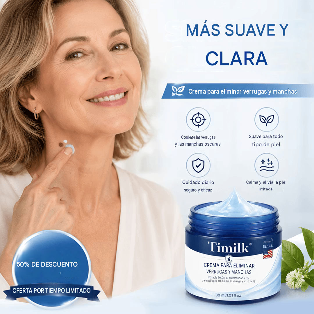 Crema para eliminar verrugas y manchas en 7 días