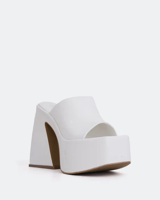 Sandalias Tacón En Cuero