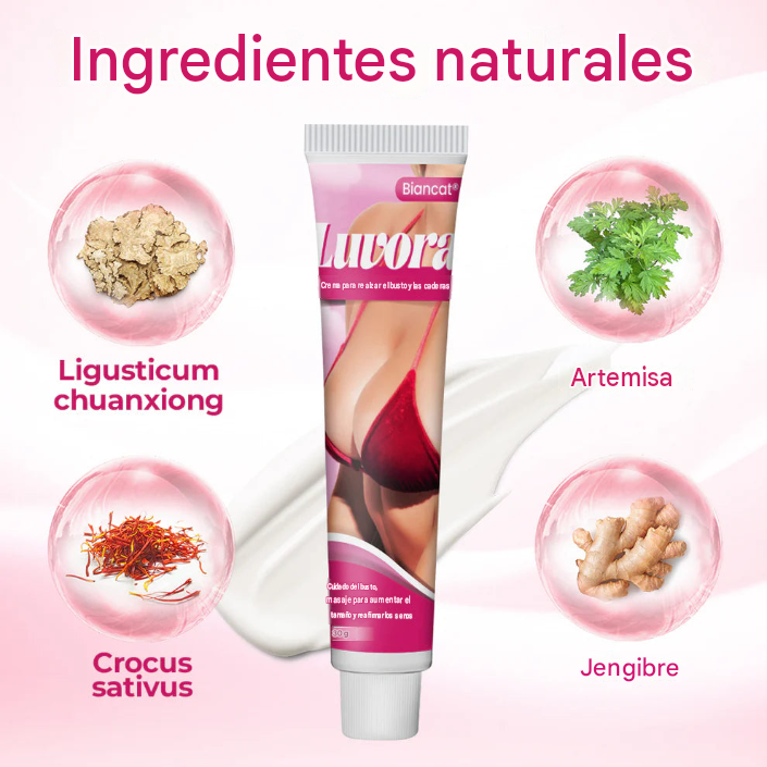 Biancat® Luvora - Crema para el aumento de senos y glúteos
