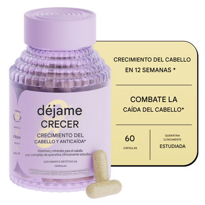 Cápsulas Lemme Grow para el crecimiento del cabello y para combatir la caída, 60 unidades.
