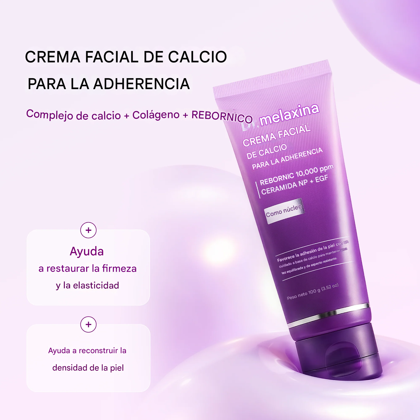 Dr.Melaxin Oficial Crema Facial Reafirmante y Antiedad con Calcium