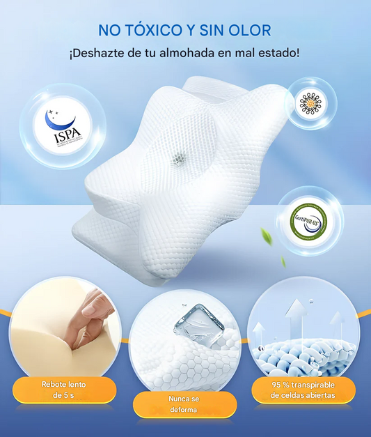 🌙 Almohada Viscoelástica Ortopédica CozyRest® – El descanso que tu cuello merece