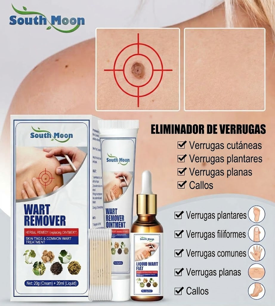 2*1 Crema + Sérum Eliminador De Verrugas
